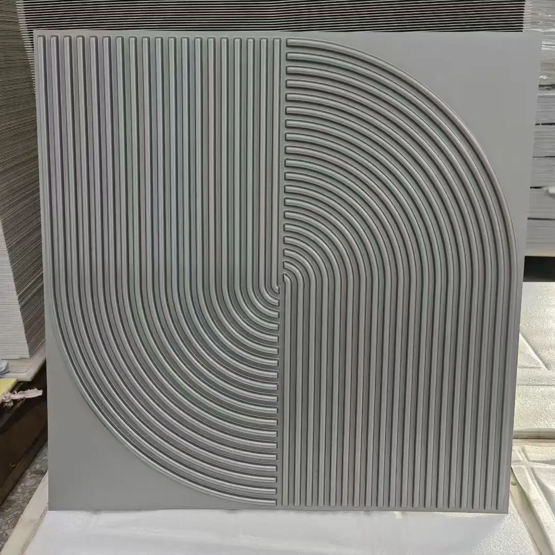 Zejing 50*50 cm Size Gold PVC 3D Wall Panels Modern Design for Indoor and Outdoor for Home Gym or Warehouse Customizable Multiple Sizes D186银色.jpg