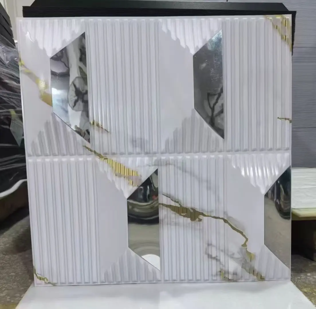 50*50 cm Size Waterproof 3d Pvc Wall Panels with Mirror Acrylic Wholesale D171大理石镜面银.jpg