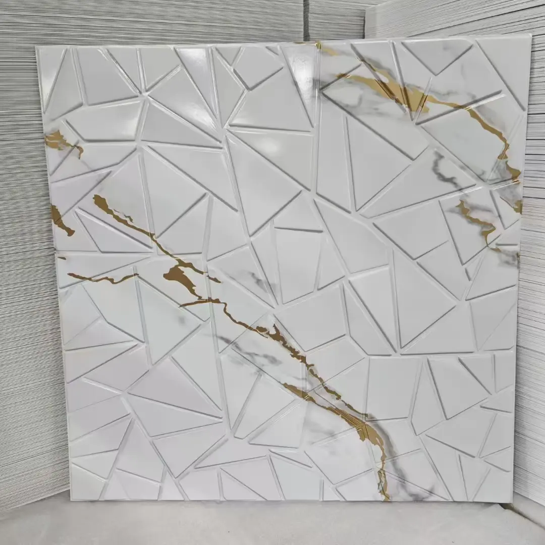 Zejing Customizable Multiple Sizes PVC 3D Wall Panels Modern Design for Indoor and Outdoor for Home Gym or Warehouse Luxury Hotel 3D Wall D103大理石纹.jpg