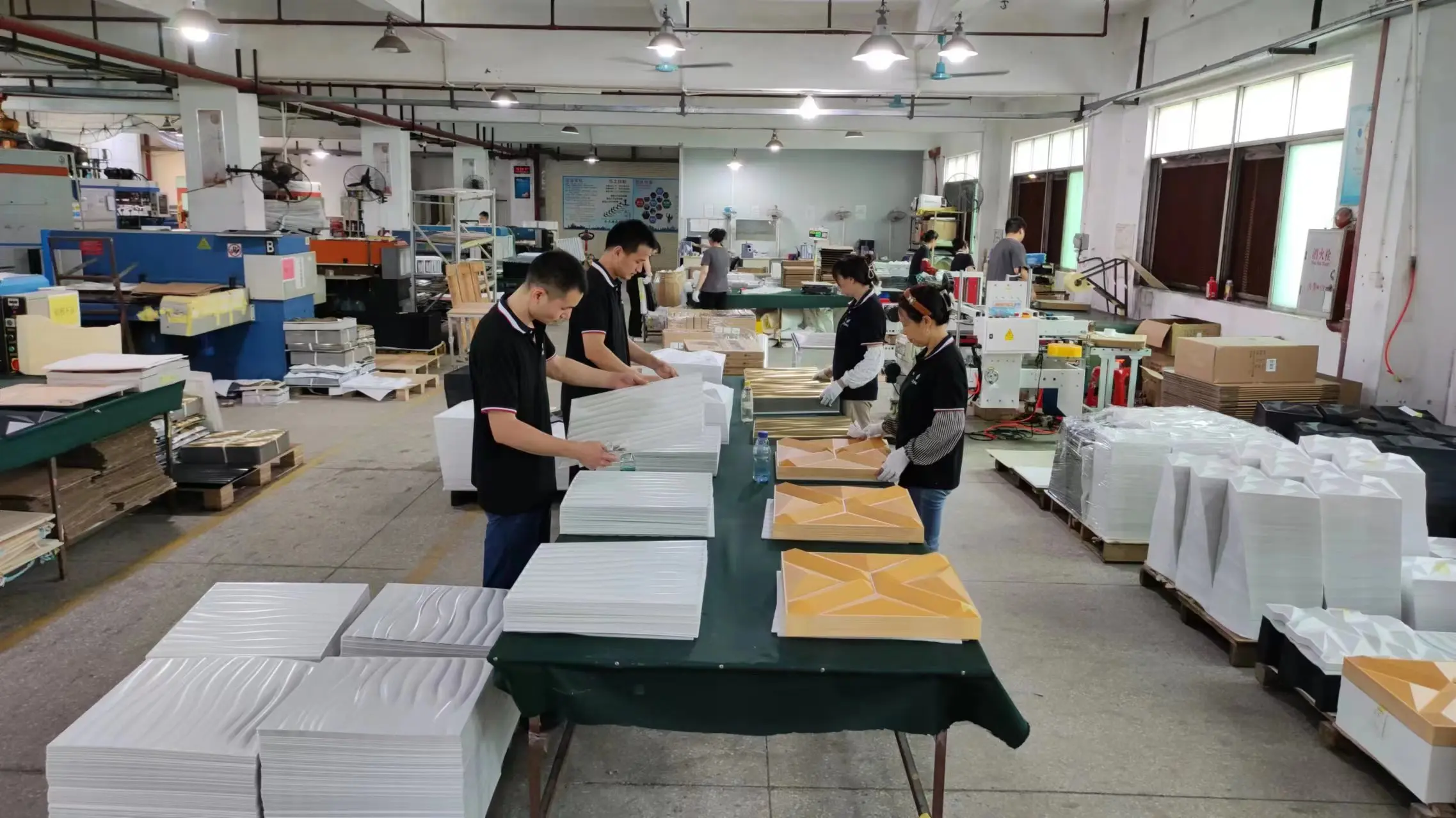 Production Process of PVC 3D Wall Panels