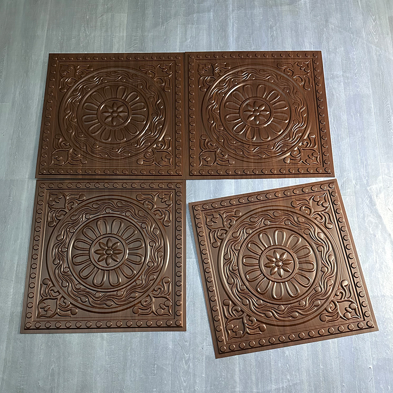 Champagne Gold Color Decor Waterproof 3D Price Pvc Ceiling Panel Wall Best Cheap New Interior D230黑木纹色4.jpg