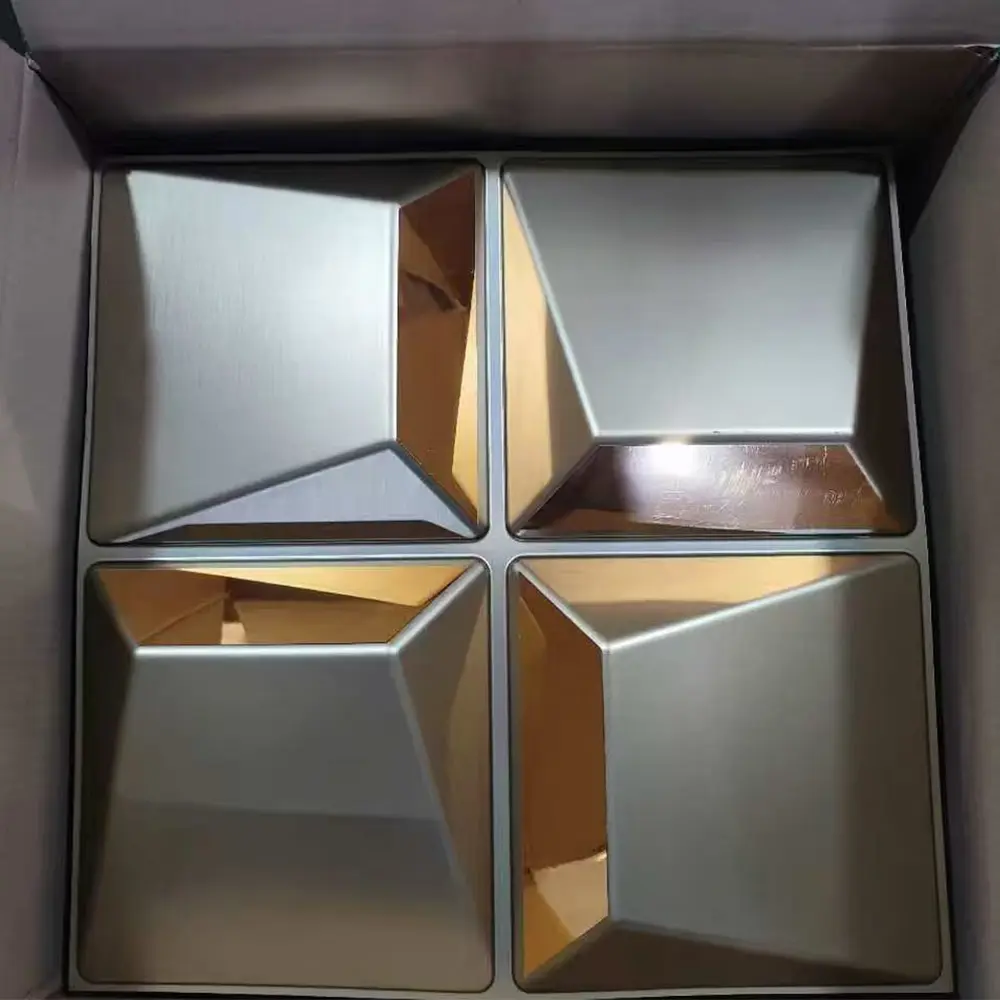 50*50 cm Size Waterproof 3d Pvc Wall Panels with Mirror Acrylic Wholesale D174香槟金色镜面色.jpg