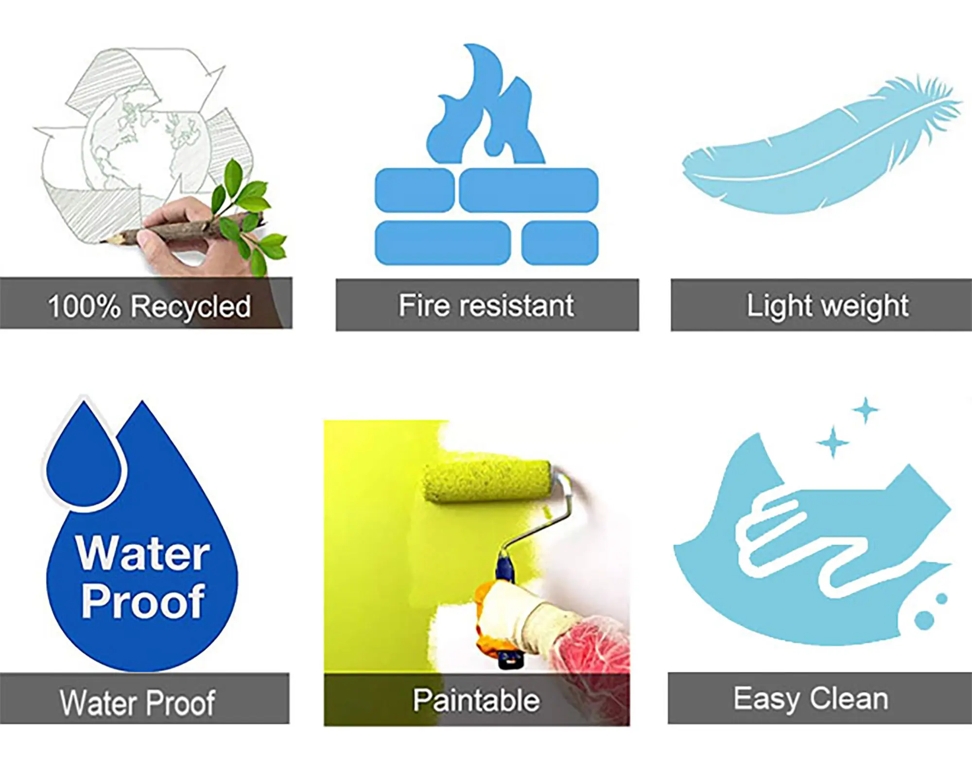 D094 pvc wall panel 3d black party wall decorations factory