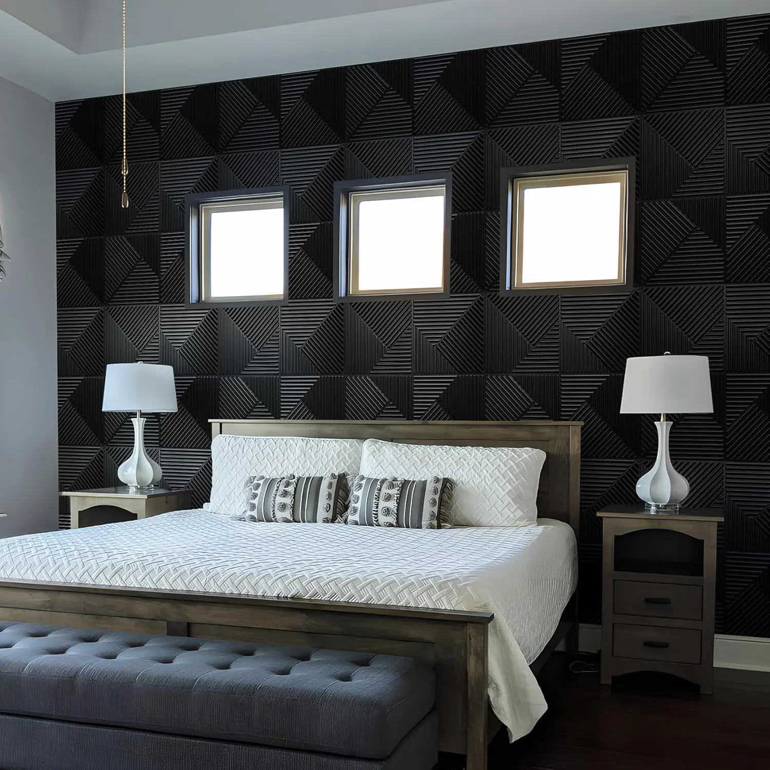 D185-Black pvc 3d wall panels.jpg