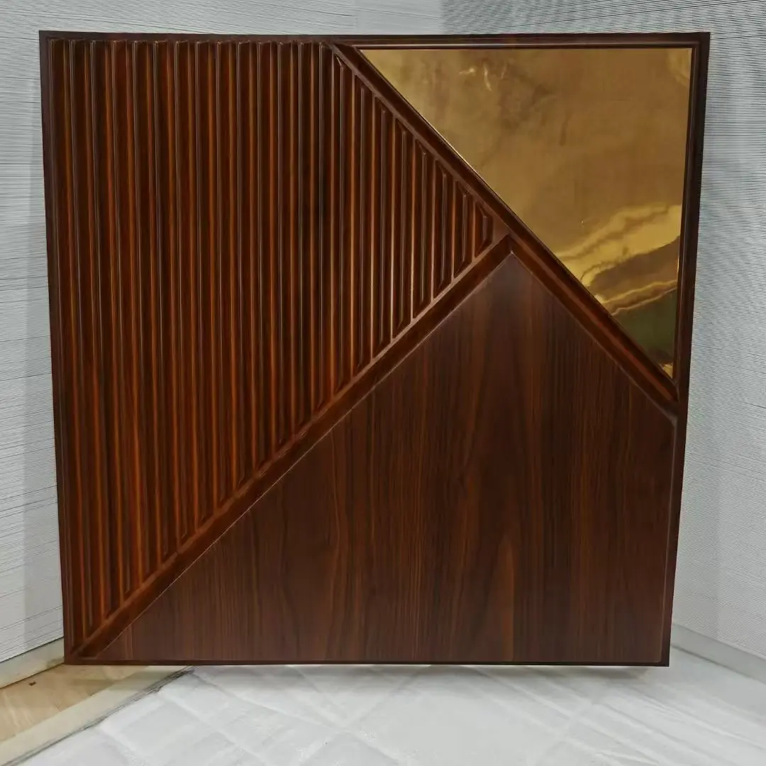 New Crafts Coated Mirrored Gold PVC 3d Wall Panel Waterproof Wood grain Office Walls Ceiling Decoration for Hotel 3D Model Projects D178-1木纹镜面金.jpg