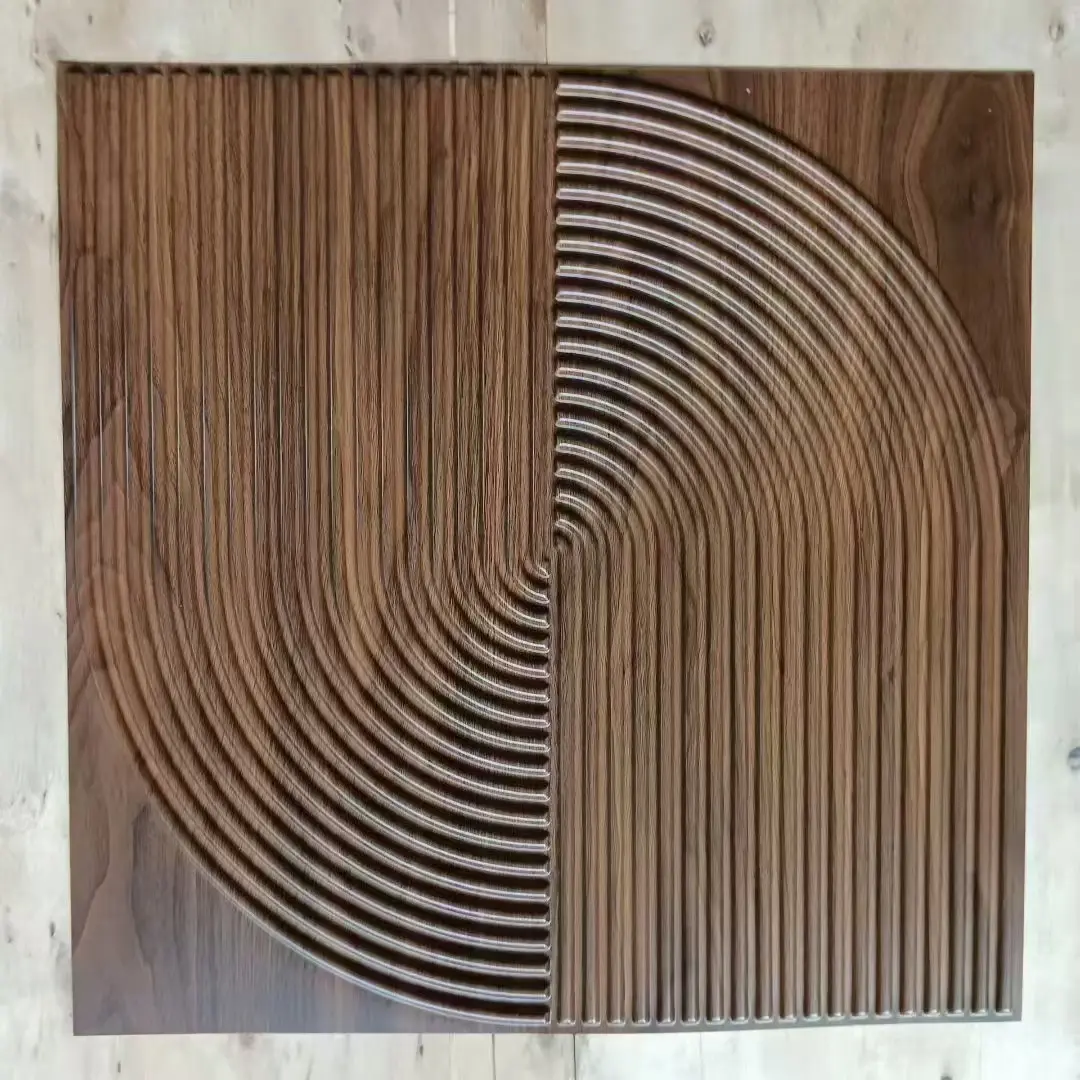 Zejing 50*50 cm Size Gold PVC 3D Wall Panels Modern Design for Indoor and Outdoor for Home Gym or Warehouse Customizable Multiple Sizes D186深木纹.jpg