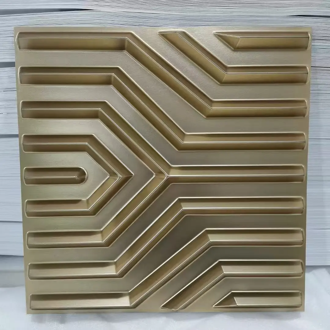 Living Room Decoration 50x50 cm Pvc 3d Wall Panel Custom Interior Waterproof 3D Pvc Wall Panel High Quality D123香槟金色.jpg