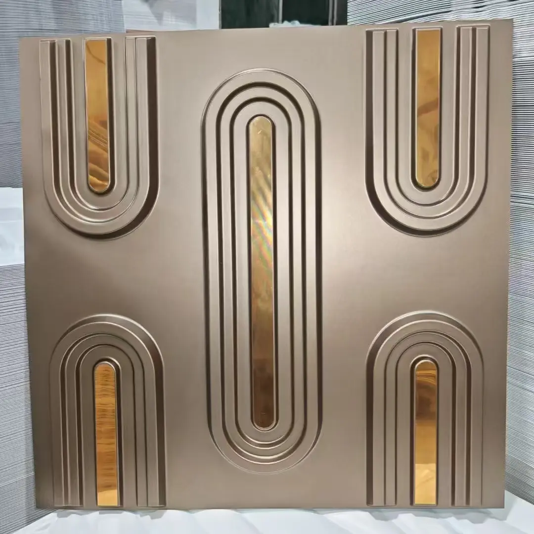 New Crafts Coated Mirrored Gold PVC 3d Wall Panel Waterproof Wood grain Office Walls Ceiling Decoration for Hotel 3D Model Projects D228香槟金色镜面金.jpg